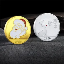 Merry Christmas Color Commemorative Coin Santa Claus Medal Collectible Coin Crafts Collectibles Home Decoration Challenge Coin
Merry Christmas Color Commemorative Coin Santa Claus Medal Collectible Coin Crafts Collectibles Home Decoration Challenge Coin