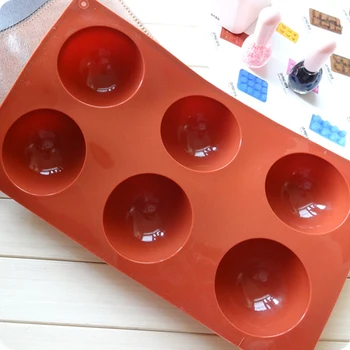 6 Holes Large Hemisphere Dome Silicone Mold, Half Sphere Silicone Tray for Chocolate, Cake, Jelly, Pudding DIY Tool
6 Holes Large Hemisphere Dome Silicone Mold, Half Sphere Silicone Tray for Chocolate, Cake, Jelly, Pudding DIY Tool