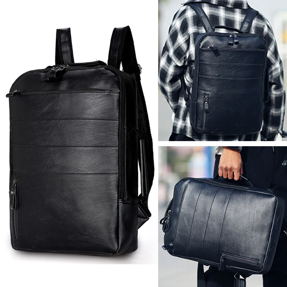 PU Leather Backpack Men Laptop Travel Notebook Back Pack Waterproof Male Bag Teenager Bagpack Boys Girls Vintage School Mochila
PU Leather Backpack Men Laptop Travel Notebook Back Pack Waterproof Male Bag Teenager Bagpack Boys Girls Vintage School Mochila