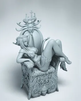 18CM Resin Figure Model Kit Sexy Beauty Wizard Sitting Position Modelling Unpainted Kits Hobby Modelismo DIY Toys
18CM Resin Figure Model Kit Sexy Beauty Wizard Sitting Position Modelling Unpainted Kits Hobby Modelismo DIY Toys
