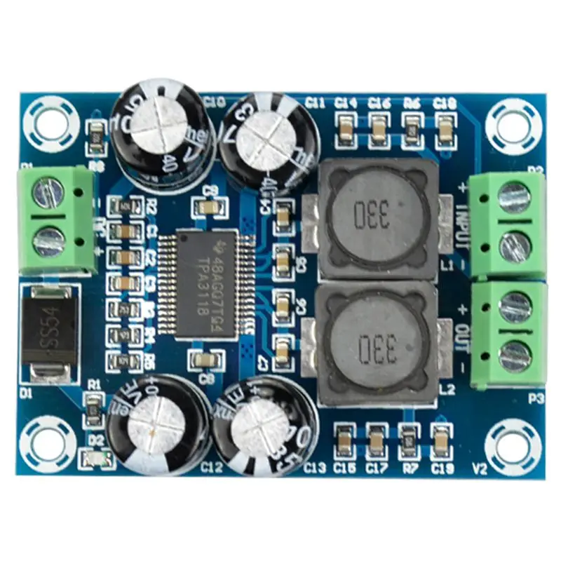 XH-M311 Mini Digital Amplifier Board TPA3118 Audio Amplifier Board Audio Power Amplifier Module Mono 60W
XH-M311 Mini Digital Amplifier Board TPA3118 Audio Amplifier Board Audio Power Amplifier Module Mono 60W