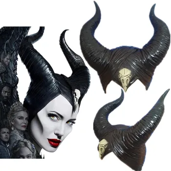 2019 Maleficent: Mistress of Evil Mask Witch Horns Headwear Mask Cosplay Black Queen Headgear
2019 Maleficent: Mistress of Evil Mask Witch Horns Headwear Mask Cosplay Black Queen Headgear