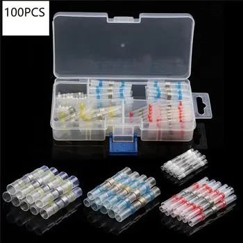 100Pcs Waterproof Butt Connectors Electrical Wire Connectors Insulated Solder Sleeve Tube Heat Shrink Sorder Terminal
100Pcs Waterproof Butt Connectors Electrical Wire Connectors Insulated Solder Sleeve Tube Heat Shrink Sorder Terminal
