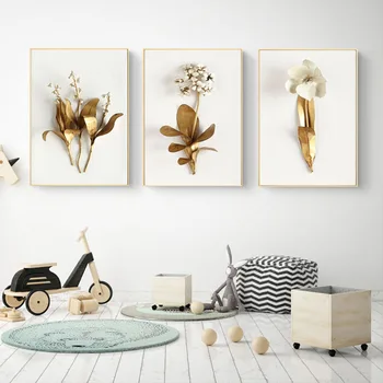 Nordic Decoration Golden abstract leaf flower Wall Art Canvas Painting Decorative Pictures Print Wall Picture for Living Room 
Nordic Decoration Golden abstract leaf flower Wall Art Canvas Painting Decorative Pictures Print Wall Picture for Living Room