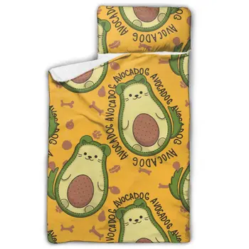 Toddler Rolled Nap Mat Pad Anti-kick Quilt Artifact with Removable Pillow Cartoon Avocado Dog With Separate Baby Sleeping Bag
Toddler Rolled Nap Mat Pad Anti-kick Quilt Artifact with Removable Pillow Cartoon Avocado Dog With Separate Baby Sleeping Bag