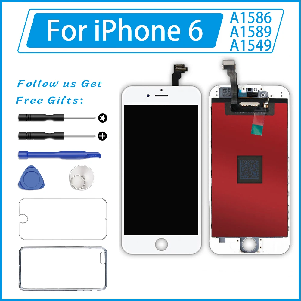 Мобильный телефон LCDs Pantalla для iPhone 6 6G 3D Force сенсорный дисплей Замена дигитайзер