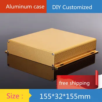 KCase 155*32*155mm Mini Aluminum Amplifier Chassis/Electronics Instrument Case /plc Controller Shell AMP Enclosure case DIY Box
KCase 155*32*155mm Mini Aluminum Amplifier Chassis/Electronics Instrument Case /plc Controller Shell AMP Enclosure case DIY Box