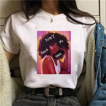 Maycaur Don't Touch My Hair Fashion Graphic T-shirt Women Sexy Black Girl Shirt Feminist Tees Funny Female Tshirt Girl Power Top
Maycaur Don't Touch My Hair Fashion Graphic T-shirt Women Sexy Black Girl Shirt Feminist Tees Funny Female Tshirt Girl Power Top