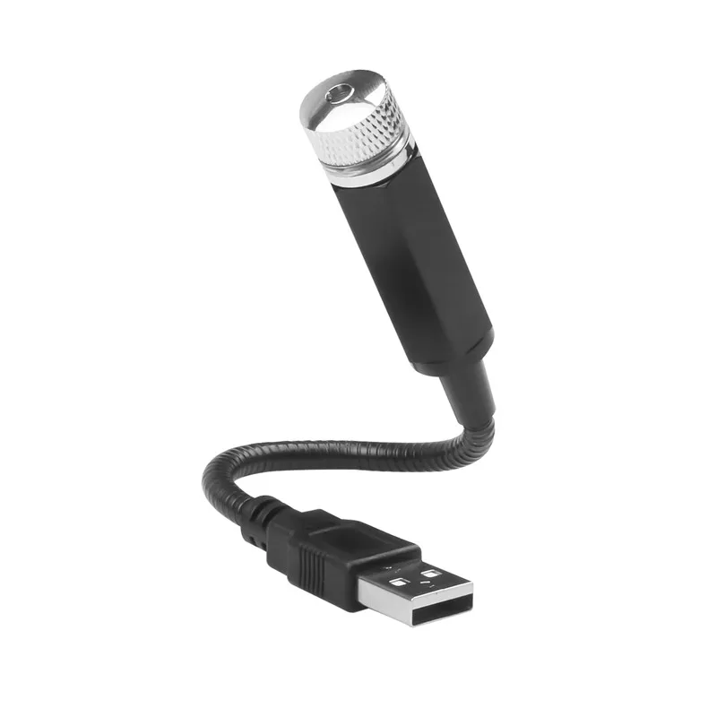 Mini USB LED Adjustable Lens Laser Projector Car Light Interior Atmosphere Decorative Lights Bird's nest, Time Tunnel