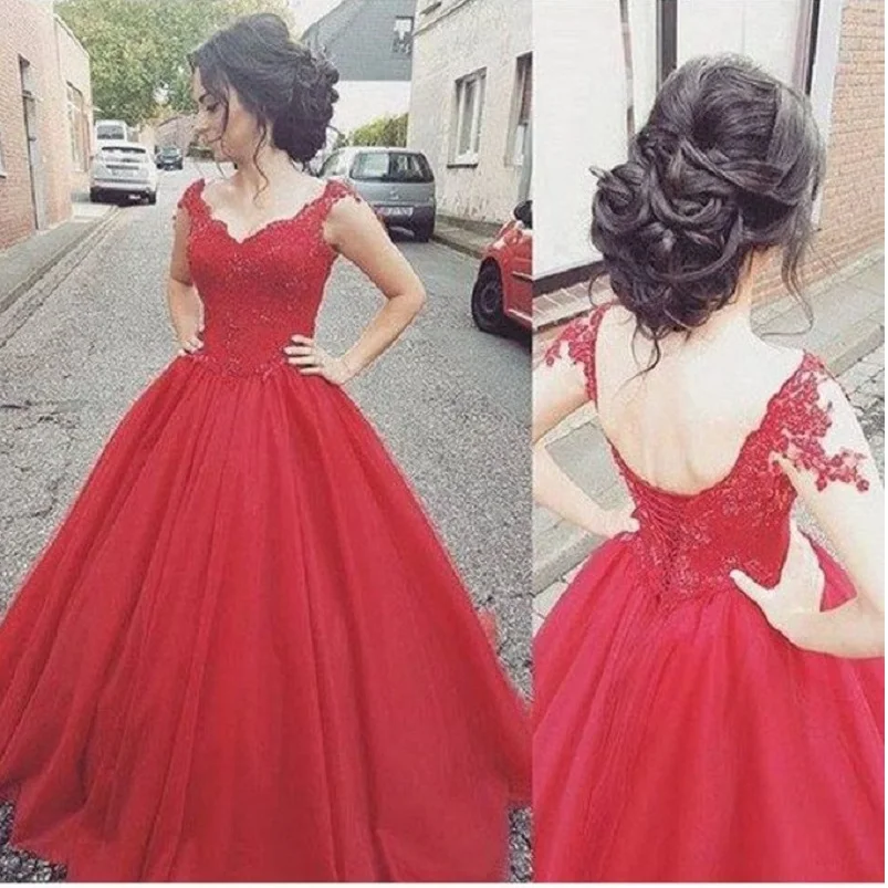 V Neck A Line Tulle Prom Dresses With Applique Sweep Train robe de soiree abiti da cerimonia vestidos de fiesta avondjurken
V Neck A Line Tulle Prom Dresses With Applique Sweep Train robe de soiree abiti da cerimonia vestidos de fiesta avondjurken