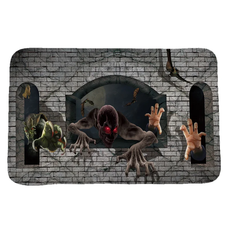 

Halloween Rug Creative 3D Printing Carpets and Rugs for Bedroom Living Room Carpet Kitchen Bathroom Anti-Slip Floor Mats