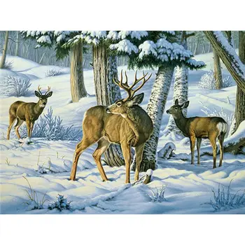 CHENISTORY Oil Painting By Numbers Kits For Kids Elk In Snow Animal Picture By Number Modern Home Wall Decor Hand Made Paint
CHENISTORY Oil Painting By Numbers Kits For Kids Elk In Snow Animal Picture By Number Modern Home Wall Decor Hand Made Paint