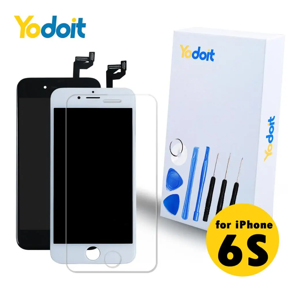 Yodoit for iPhone 6S LCD Screen Replacement Full Assembly Touch Digitizer Front Camera Home Button Earpiece Free Repair Tool kit
Yodoit for iPhone 6S LCD Screen Replacement Full Assembly Touch Digitizer Front Camera Home Button Earpiece Free Repair Tool kit