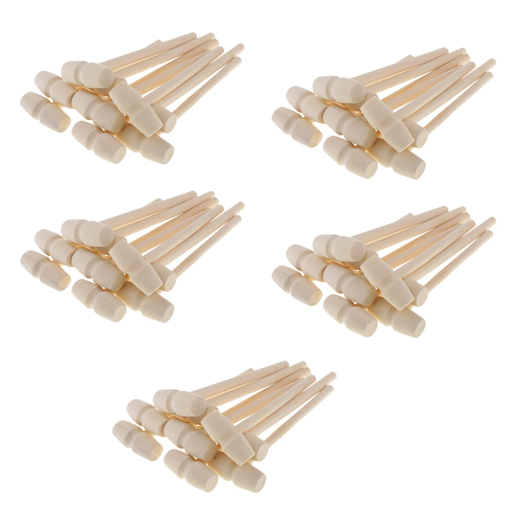 50 Pieces Small Wood Hammer Wooden Mallet Hammer For DIY Woodworking Household Multi Hand tool