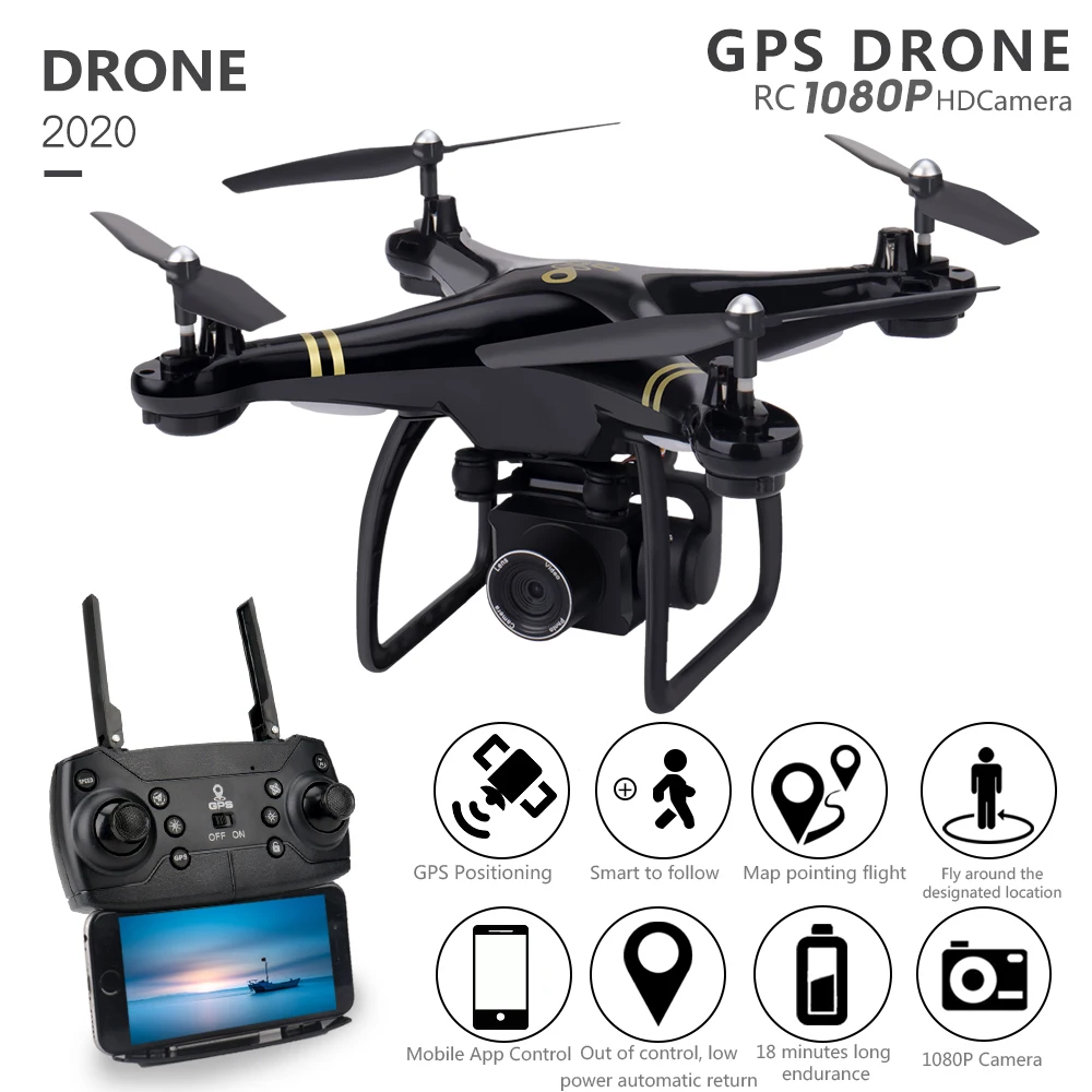 101W GPS WIFI FPV Professional RC Drone 1080P HD PTZ Camera Real-time Image Transmission Follow Mode Remote Control Quadcopter 
101W GPS WIFI FPV Professional RC Drone 1080P HD PTZ Camera Real-time Image Transmission Follow Mode Remote Control Quadcopter