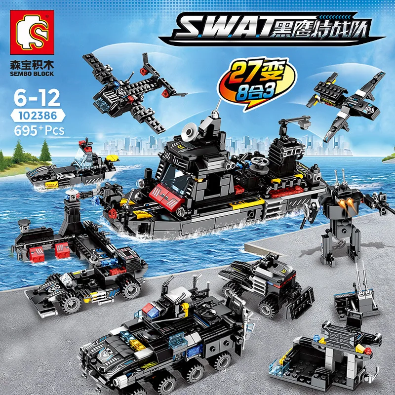 Baby Semp Building Blocks Bag Black Hawk Special Combat Team Military Series Small Particles Assembled Educational Building Bloc
Baby Semp Building Blocks Bag Black Hawk Special Combat Team Military Series Small Particles Assembled Educational Building Bloc