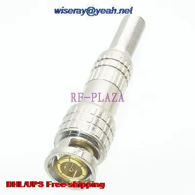 DHL/EMS 500pcs Connector BNC male spring jacket solder RG59 RG58 LMR240 cable Straight -A3
DHL/EMS 500pcs Connector BNC male spring jacket solder RG59 RG58 LMR240 cable Straight -A3