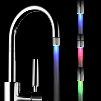 LED Faucet Streaming Lamp 7-color Variable Light Shower Faucet Pressure Sensor Bathroom Temperature Kitchen Accessories
LED Faucet Streaming Lamp 7-color Variable Light Shower Faucet Pressure Sensor Bathroom Temperature Kitchen Accessories
