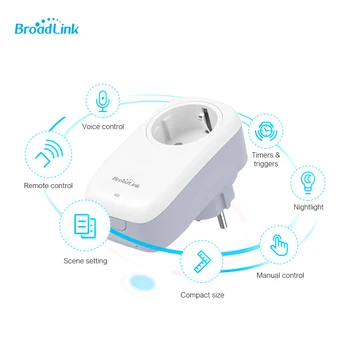 Broadlink EU Charger Socket SP4L Smart EU Plug Socket WiFi With Night Light Timer Google Home Smart Home Socket Adaptors
Broadlink EU Charger Socket SP4L Smart EU Plug Socket WiFi With Night Light Timer Google Home Smart Home Socket Adaptors