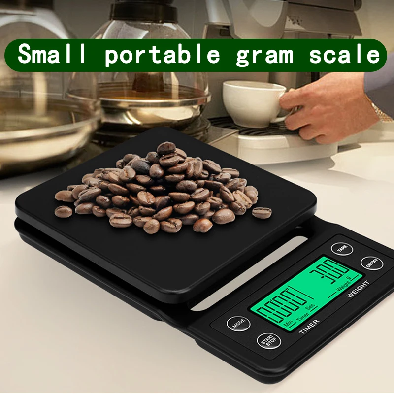 Waterproof Insulation Pad Coffee Scale and Timer High Precision Drip Scale 3kg/5kg 0.1g Backlight LCD Display Food Scale
Waterproof Insulation Pad Coffee Scale and Timer High Precision Drip Scale 3kg/5kg 0.1g Backlight LCD Display Food Scale