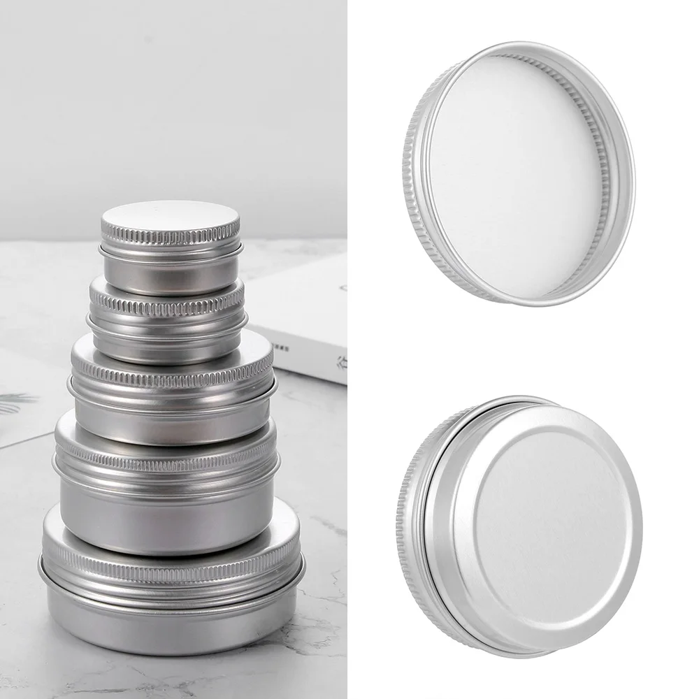 9Sizes Empty Aluminium Bottles Sample Canisters Cap Makeup Oil Wax Box Reusable Tin Container Cosmetic Pot Jar Upper Screw
9Sizes Empty Aluminium Bottles Sample Canisters Cap Makeup Oil Wax Box Reusable Tin Container Cosmetic Pot Jar Upper Screw