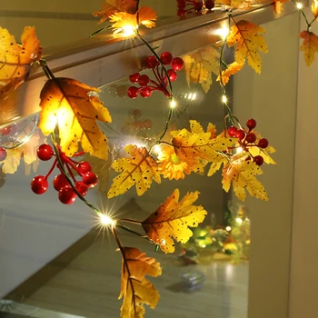 2M 20 LED Fairy String Light Maple Leaves Light Rattan Autumn Plants Garland Party Light Party Decoration Halloween Decoration
2M 20 LED Fairy String Light Maple Leaves Light Rattan Autumn Plants Garland Party Light Party Decoration Halloween Decoration