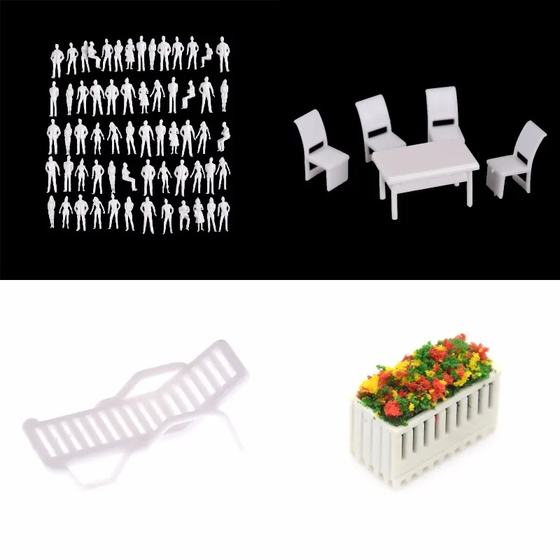 1:50 Scale Dollhouse Miniature Architectural Model Human Dining Chair Table Beach Chair Flower Furniture Set For Doll
1:50 Scale Dollhouse Miniature Architectural Model Human Dining Chair Table Beach Chair Flower Furniture Set For Doll
