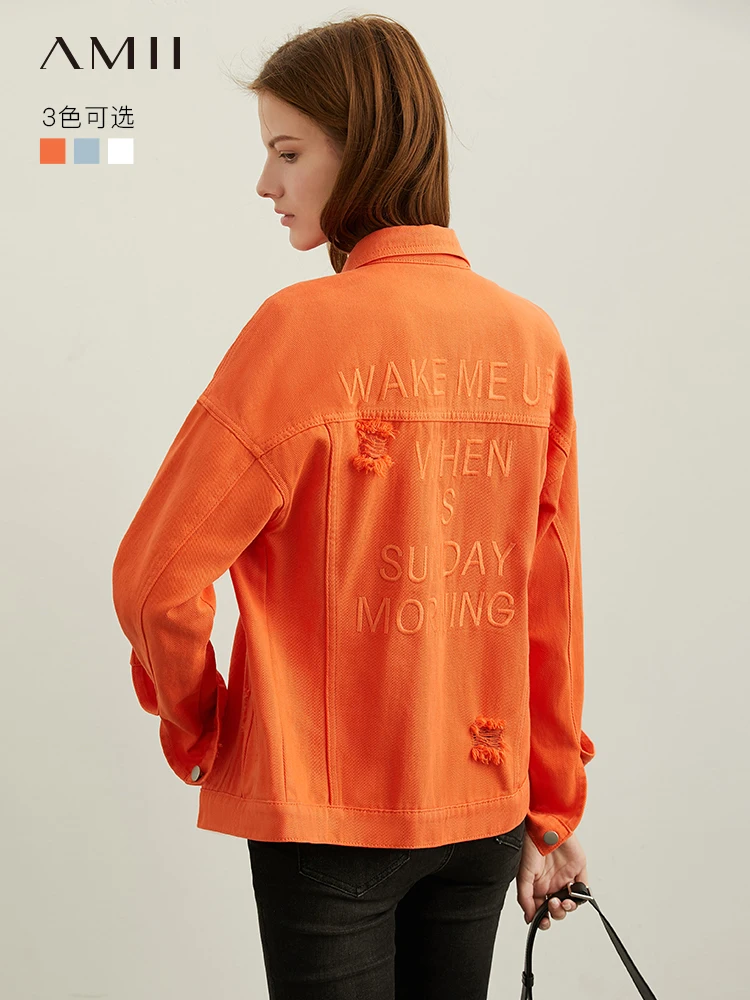 Amii minimalist fashion casual coat women 2019 fall new hole cotton denim blouse
Amii minimalist fashion casual coat women 2019 fall new hole cotton denim blouse