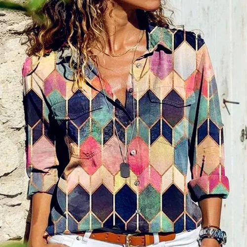 2021 Spring Women Blouses Befree Sexy Long Sleeve Button Loose Elegant Vintage Casual Big Large Pluse Sizes Tops Chiffon Shirts
2021 Spring Women Blouses Befree Sexy Long Sleeve Button Loose Elegant Vintage Casual Big Large Pluse Sizes Tops Chiffon Shirts