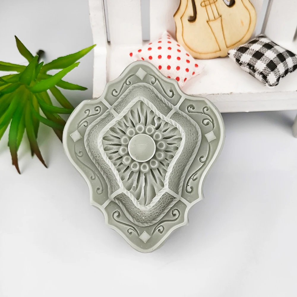 

3D Jewel Thai Buddha Card Style Silicone Molds Cake Chocolate Soy Wax Mould DIY Aromatherarpy Household Tools Decoration Craft