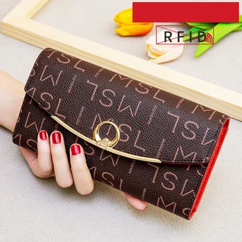 Genuine Leather Wallet Women Luxury Designer Diamond letter leather Wallets Female Clutch Ladies 3 Fold Long Hasp Coffee Wallet
Genuine Leather Wallet Women Luxury Designer Diamond letter leather Wallets Female Clutch Ladies 3 Fold Long Hasp Coffee Wallet