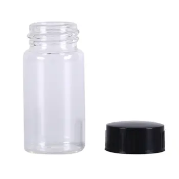 1pcs 20ml Transparent Clear Lab Small Glass Vials Bottles Containers With Black Screw Cap Liquid Sampling Sample Glass Bottles
1pcs 20ml Transparent Clear Lab Small Glass Vials Bottles Containers With Black Screw Cap Liquid Sampling Sample Glass Bottles