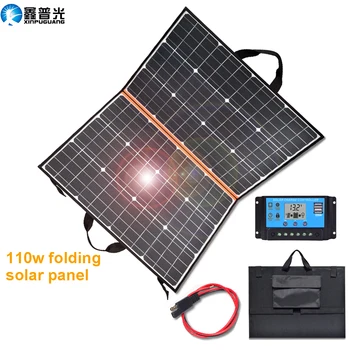 110W 18V placa Solar Panel Charger 2 Folds 100W Folding Portable Bag cargador solar for Battery Power Bank Outdoor Blanket
110W 18V placa Solar Panel Charger 2 Folds 100W Folding Portable Bag cargador solar for Battery Power Bank Outdoor Blanket