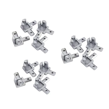 3-Way End Corner Bracket Connector for T slot Aluminum Extrusion Profile (Pack of 4, with screws)
3-Way End Corner Bracket Connector for T slot Aluminum Extrusion Profile (Pack of 4, with screws)