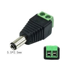 10 Pcs 12V 2.1 x 5.5mm DC Power Male Plug Jack Adapter Connector Plug for CCTV single color LED Light
10 Pcs 12V 2.1 x 5.5mm DC Power Male Plug Jack Adapter Connector Plug for CCTV single color LED Light