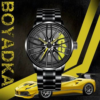 BOYADKA Men Watch Sport Men's Watches Car Wheel Custom Design Waterproof Rim Hub Wrist Creative Quartz Watch Relogio Masculino
BOYADKA Men Watch Sport Men's Watches Car Wheel Custom Design Waterproof Rim Hub Wrist Creative Quartz Watch Relogio Masculino