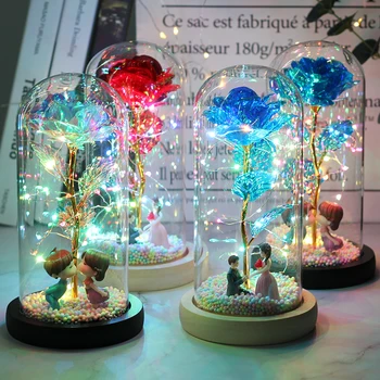 New 3 styles Wishing Girl Galaxy Rose In Flask LED Flashing Flowers Valentine's Day Gift birthday mother day gift for party 
New 3 styles Wishing Girl Galaxy Rose In Flask LED Flashing Flowers Valentine's Day Gift birthday mother day gift for party