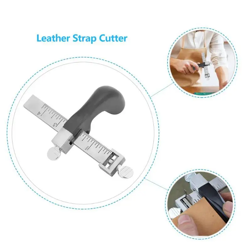 Professional Leather Strap Cutter Draw Gauge Leathercraft Strip Belt Tool DIY Hand Cutting Leather Tools with 2 Sharp Blades
Professional Leather Strap Cutter Draw Gauge Leathercraft Strip Belt Tool DIY Hand Cutting Leather Tools with 2 Sharp Blades