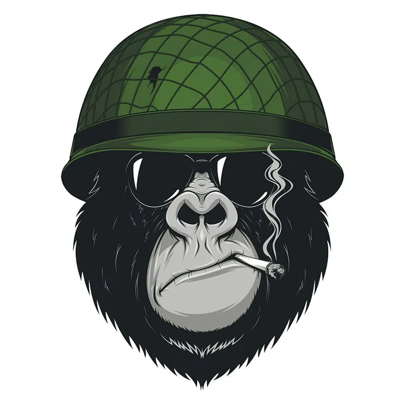 Cartoon Smoking Sunglasses Orangutan Soldiers Car Sticker Vinyl Auto Accessories Car Window Car Styling Decal PVC 15cm*11cm
Cartoon Smoking Sunglasses Orangutan Soldiers Car Sticker Vinyl Auto Accessories Car Window Car Styling Decal PVC 15cm*11cm