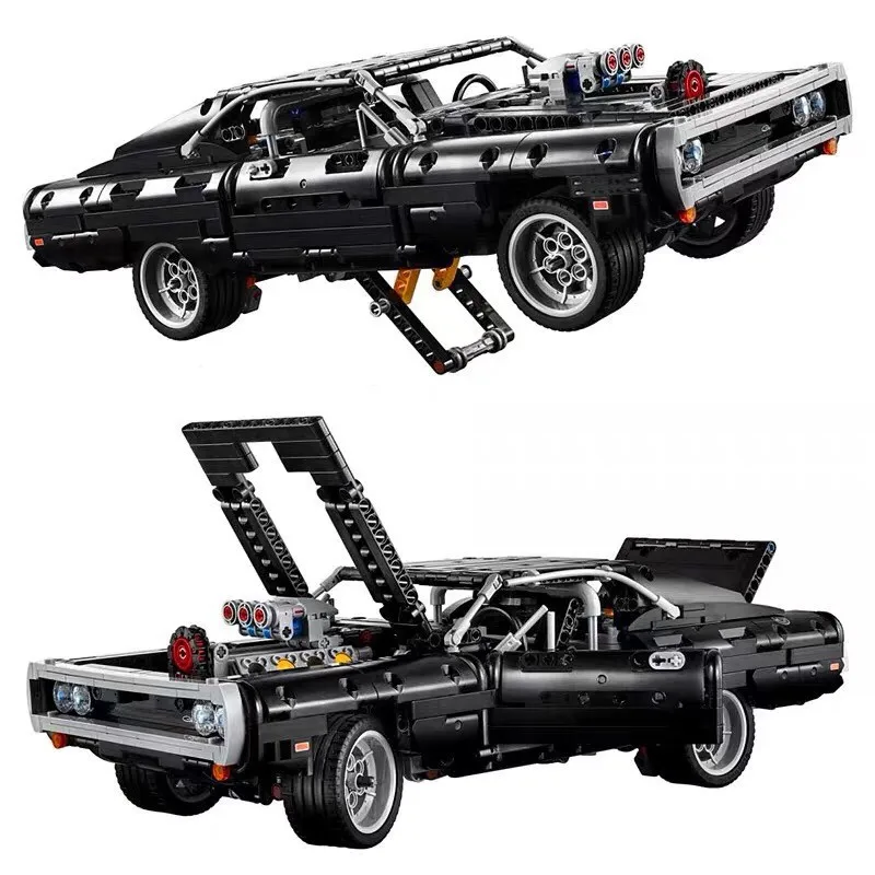 180139 1168pcs Technic Dom's Dodged Charger Building Blocks Creator Expert Super Car Bricks Set Vehicle Model Lepining 
180139 1168pcs Technic Dom's Dodged Charger Building Blocks Creator Expert Super Car Bricks Set Vehicle Model Lepining