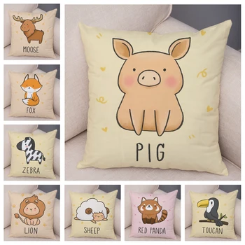 Nordic Style Pig Sheep Cow Cushion Cover Decor Cute Cartoon Animal Pillow case for Sofa Home Car Horse Pillowcase 45x45cm
Nordic Style Pig Sheep Cow Cushion Cover Decor Cute Cartoon Animal Pillow case for Sofa Home Car Horse Pillowcase 45x45cm