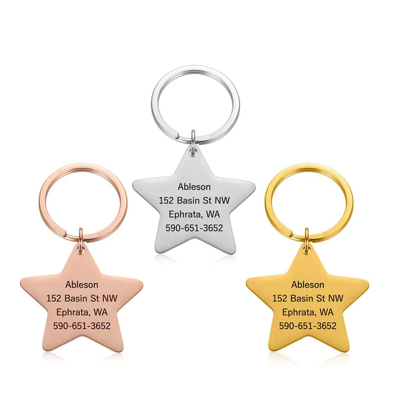 Cat Dog Pet ID Tag Dog Anti-lost Collar Pet Charm Pet Name Pendant Pentagram Necklace Collar Puppy Cat Collar Accessory
Cat Dog Pet ID Tag Dog Anti-lost Collar Pet Charm Pet Name Pendant Pentagram Necklace Collar Puppy Cat Collar Accessory