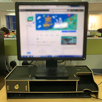 1PCS Multifunctional Wooden Computer Heightened Shelf Computer Stand Stylish Office Desk Storage Rack Comfortable Computer Stand 
1PCS Multifunctional Wooden Computer Heightened Shelf Computer Stand Stylish Office Desk Storage Rack Comfortable Computer Stand