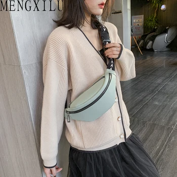 MENGXILU Leather Waist Bag Women Fanny Pack Lady Solid PU Cross Body Shoulder Bag Fashion Zipper Purse Wide Belt Chest Bag 2020
MENGXILU Leather Waist Bag Women Fanny Pack Lady Solid PU Cross Body Shoulder Bag Fashion Zipper Purse Wide Belt Chest Bag 2020