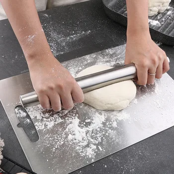 Hot Stainless Steel Rolling Pin Glide Fondant Rolling Fondant Cake Dough Decorating Cake Roller Crafts Baking Cooking Tool
Hot Stainless Steel Rolling Pin Glide Fondant Rolling Fondant Cake Dough Decorating Cake Roller Crafts Baking Cooking Tool