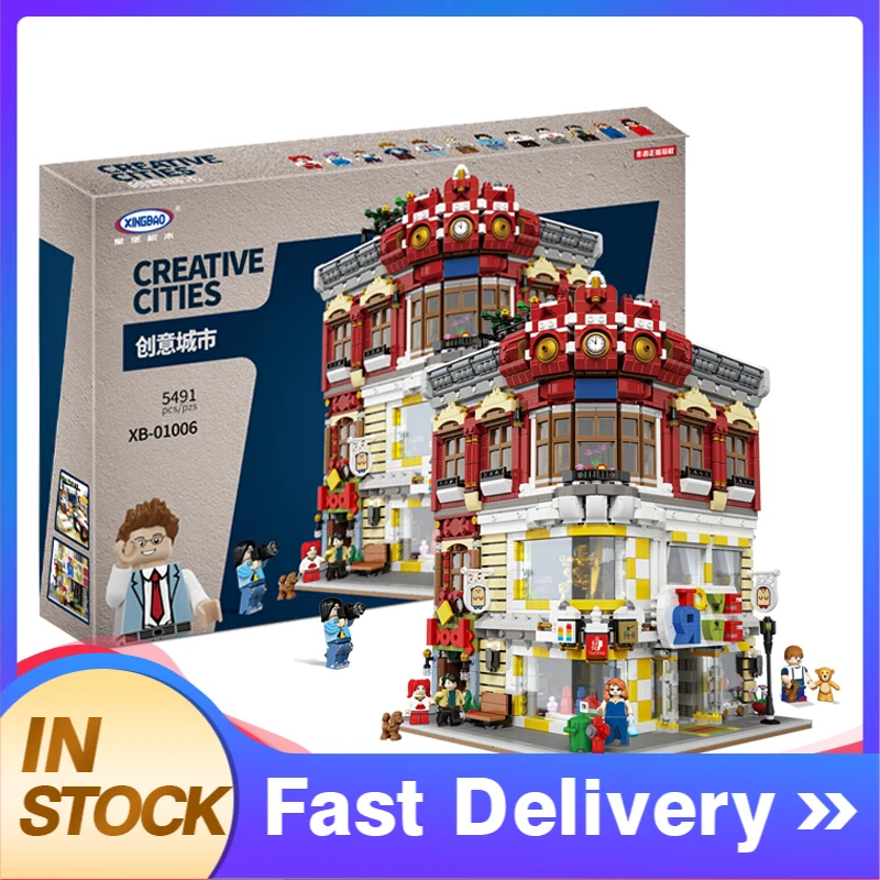 XingBao Official 01006 City Street View Series Toys and Bookstore Creator Building Blocks 5491pcs Bricks Toys For Gift
XingBao Official 01006 City Street View Series Toys and Bookstore Creator Building Blocks 5491pcs Bricks Toys For Gift