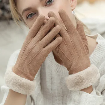 Female Suede Furry Warm Full Finger Gloves Women Winter Touch Screen Outdoor Sport Driving Gloves
Female Suede Furry Warm Full Finger Gloves Women Winter Touch Screen Outdoor Sport Driving Gloves