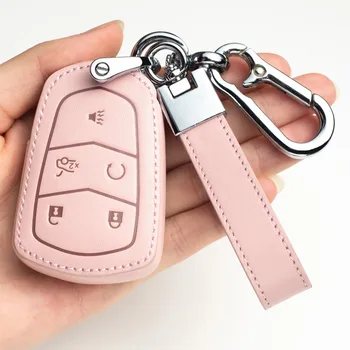 Leather Car Key Case Cover for Cadillac Escalade 2015 ATS CT6 CTS DTS XT5 ESV SRX STS XTS ELR 2014 2015 2016 2017 2018 2019 CT5
Leather Car Key Case Cover for Cadillac Escalade 2015 ATS CT6 CTS DTS XT5 ESV SRX STS XTS ELR 2014 2015 2016 2017 2018 2019 CT5