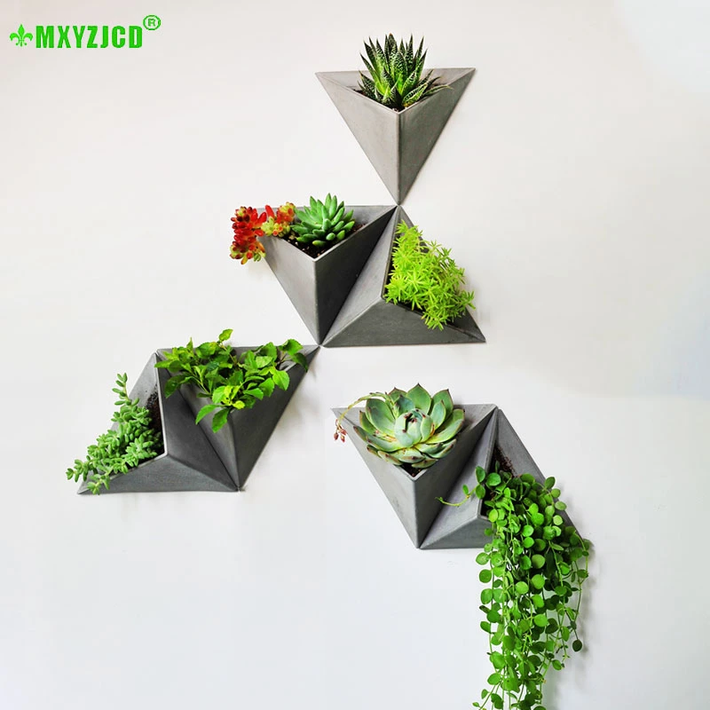 Wall-mounted Cement Flower Pot Office Wall Simulation Plant Decoration Triangle Retro Flower Arrangement Container
Wall-mounted Cement Flower Pot Office Wall Simulation Plant Decoration Triangle Retro Flower Arrangement Container