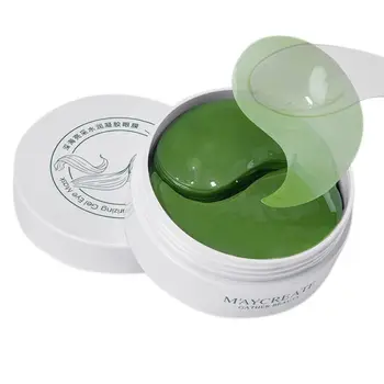 

60pcs Green Eye Mask Removing Fine Lines Dark Circles Hydrating Anti-Aging Moisturizing Eyes Mask Eye Film Eye Skin Care
